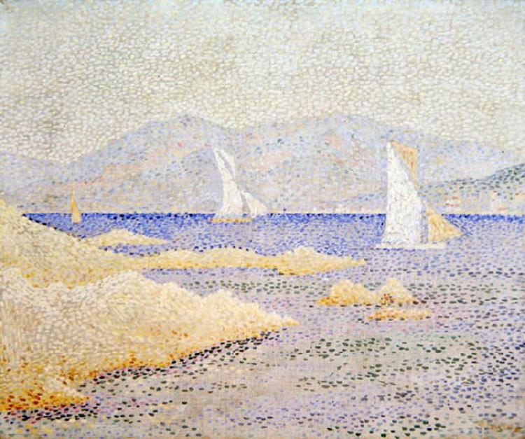 Paul Signac Coast Scene oil painting image